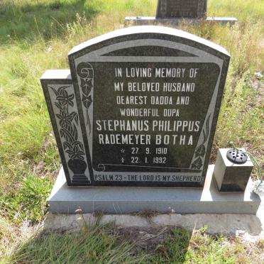BOTHA Stephanus Philippus Rademeyer 1910-1992
