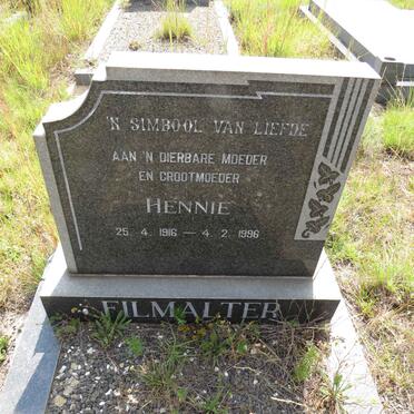 FILMALTER Hennie 1916-1996