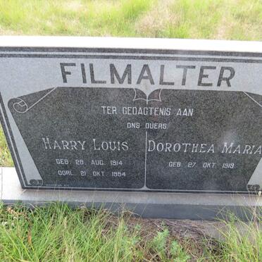 FILMALTER Harry Louis 1914-1994 & Dorothea Maria 1919-