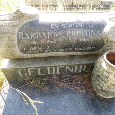 GELDENHUYS Barbara Christina 1948-1964