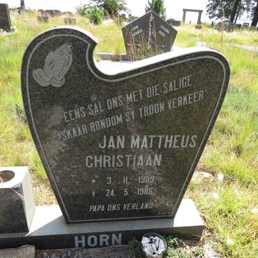 HORN Jan Mattheus Christiaan 1909-1986