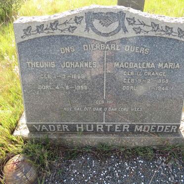 HURTER Theunis Johannes 1868-1958 & Magdalena Maria LE GRANGE 1869-1946