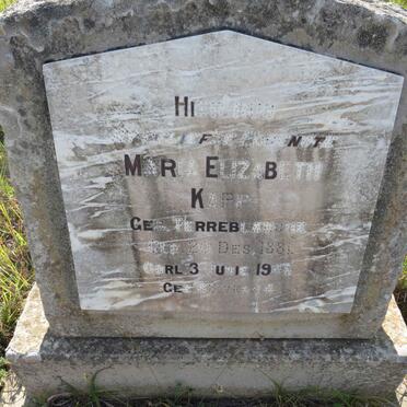 KAPP Maria Elizabeth nee TERREBLANCHE 1881-1946