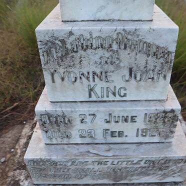 KING Yvonne Joan 1922-1926 