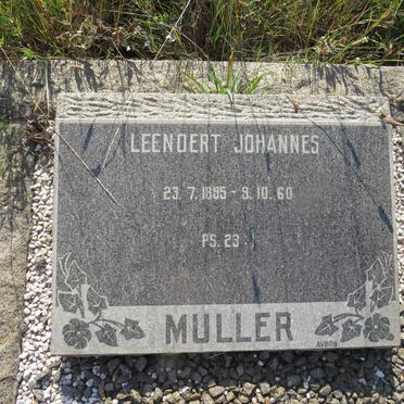 MULLER Leendert Johannes 1895-1960