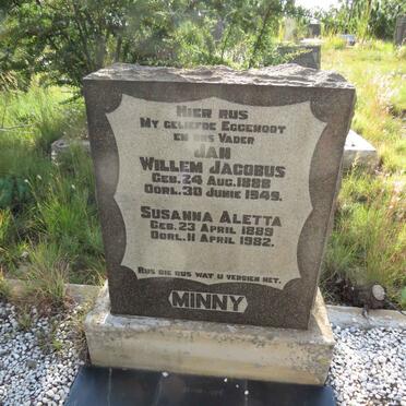 MINNY Willem Jacobus 1888-1949 & Susanna Aletta 1889-1982