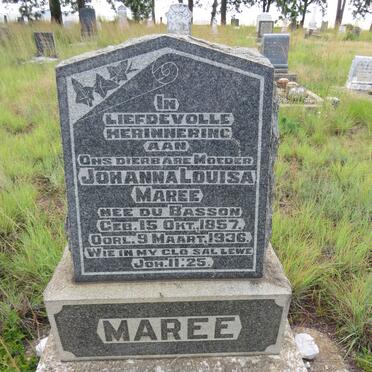 MAREE Johanna Louisa nee DU BASSON 1857-1936