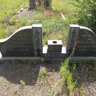 MULLER George Frederick 1914-1982 & Martha Johanna 1917-1980 