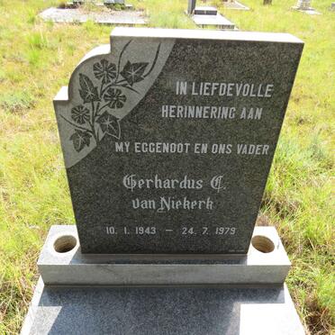 NIEKERK Gerhardus C., van 1943-1979