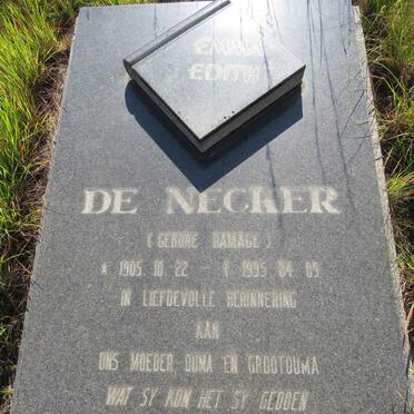 NECKER Emma Edith, de nee RAMAGE 1905-1995