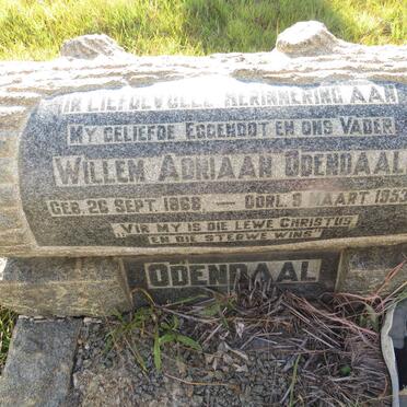 ODENDAAL Willem Adriaan 1868-1953