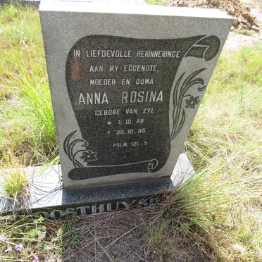 OOSTHUYSEN Anna Rosina nee VAN ZYL 1928-1985