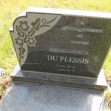 PLESSIS Adriana Catorina, du 1946-2009