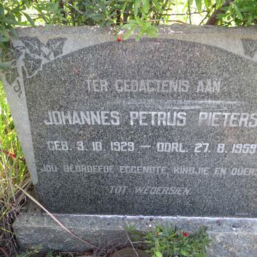 PIETERS Johannes Petrus 1929-1959