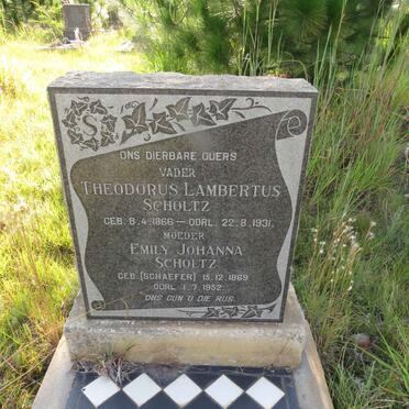 SCHOLTZ Theodorus Lambertus 1866-1931 & Emily Johanna SCHAEFER 1869-1952
