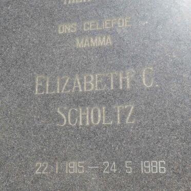 SCHOLTZ Elizabeth C. 1915-1986
