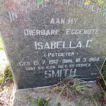 SMITH Isabella C. nee POTGIETER 1912-1964