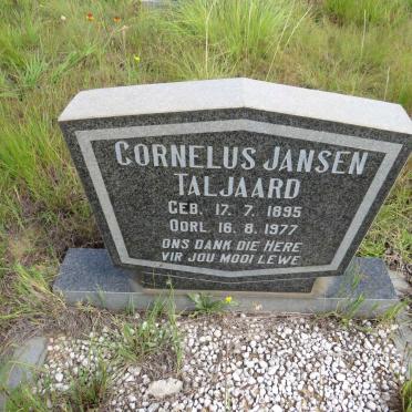 TALJAARD Cornelus Jansen 1895-1977