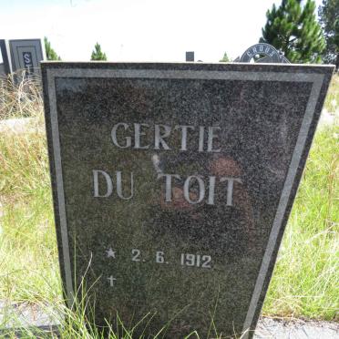 TOIT Gertie, du 1912-