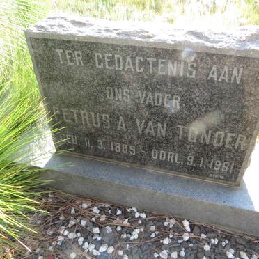 TONDER Petrus A., van 1889-1961