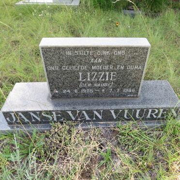 VUUREN Lizzie, Janse van nee NAUDE 1905-1986