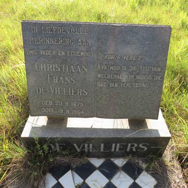 VILLIERS Christiaan Frans, de 1875-1964