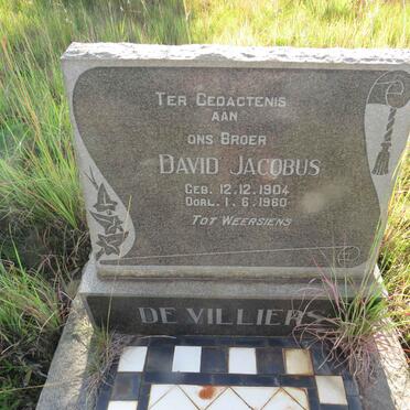 VILLIERS David Jacobus, de 1904-1960