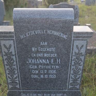 WESSELS Johanna E.H. nee POTGIETER 1906-1955