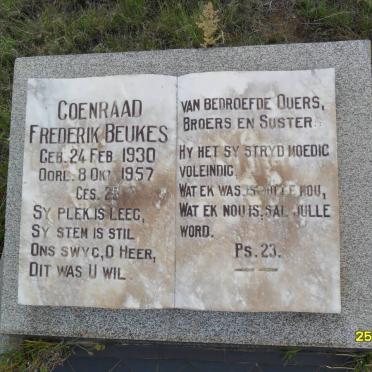 BEUKES Coenraad Frederik 1930-1957