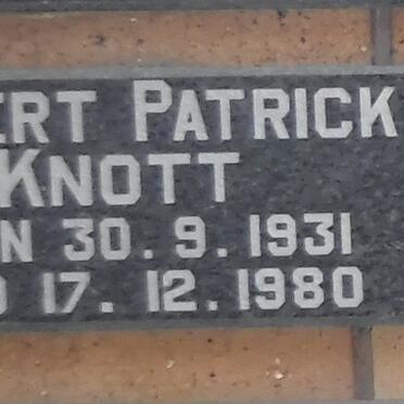 KNOTT Albert Patrick 1931-1980