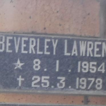 LAWRENCE Beverley 1954-1978