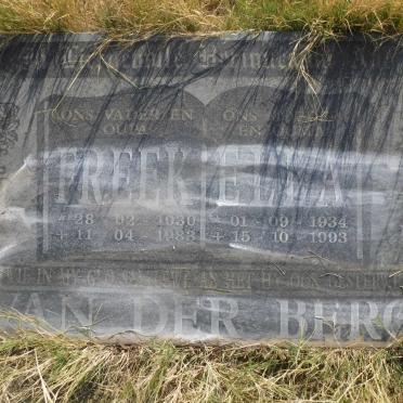 BERG Freek, van der 1930-1983 &amp; Ella 1934-1993