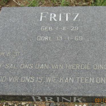 BRINK Fritz 1929-1969