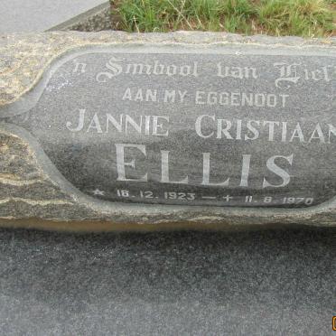 ELLIS Jannie Cristiaan 1923-1970