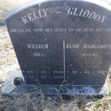 GLIDDON William, KELLY 1926-2002 &amp; Elsie Margaretha 1927-