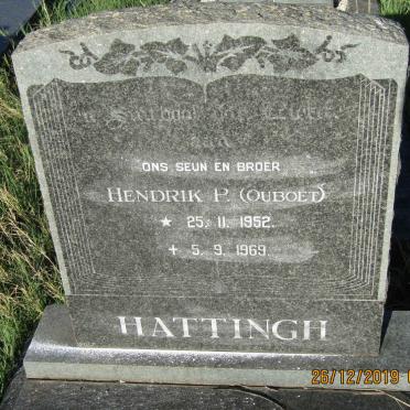 HATTINGH Hendrik P. 1952-1969