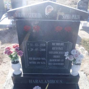 HARALAMBOUS Dorathea Gertruida Sophia 1928-2008