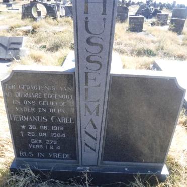 HUSSELMANN Hermanus Carel 1919-1984