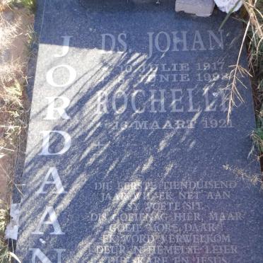 JORDAAN Johan 1917-1998 &amp; Rochelle 1921-