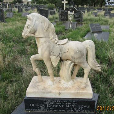MATTHEWS Oliver Ernest 1940-1974