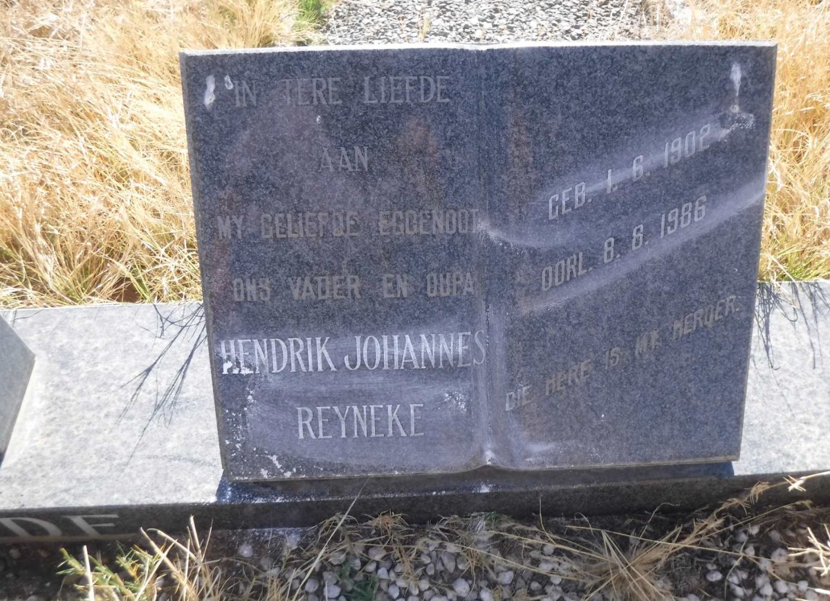 NAUDE Hendrik Johannes Reyneke 1902-1986 & Naomi Orpa REYNEKE 1905-2002