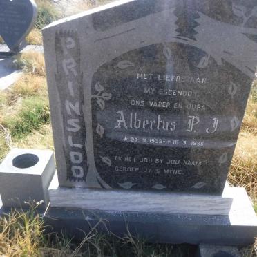 PRINSLOO Albertus P.J. 1935-1986