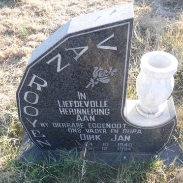 ROOYEN Dirk Jan, van 1940-1994