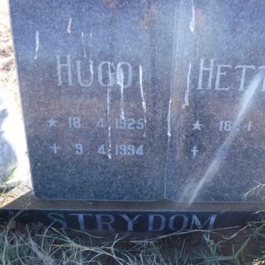 STRYDOM Hugo 1925-1994 &amp; Hettie 1932-