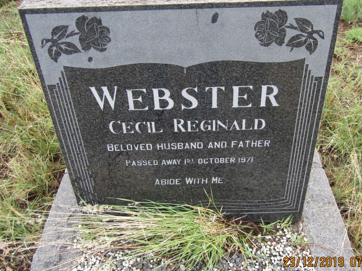 WEBSTER Cecil Reginald -1971