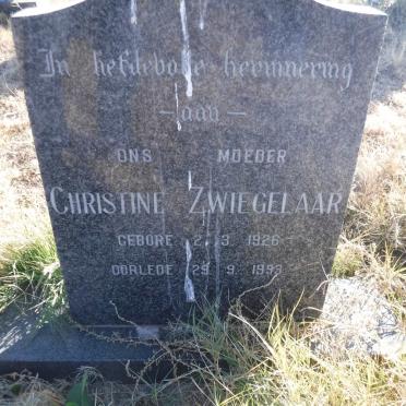 ZWIEGELAAR Christine 1926-1993