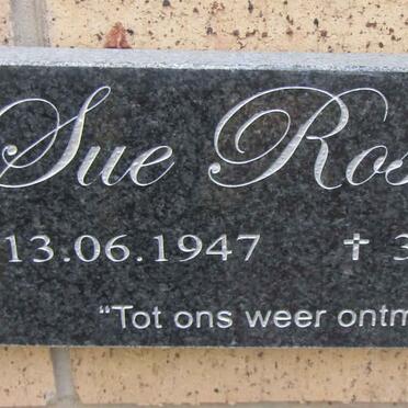 ROSSOUW Sue 1947-2024