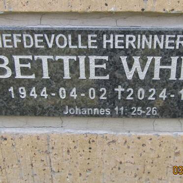WHITE Bettie 1944-2024