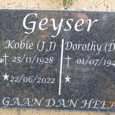 GEYSER J.J. 1928-2022 & D.R. 1949-