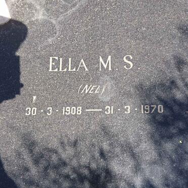 JENKINSON Ella M.S. nee NEL 1908-1970